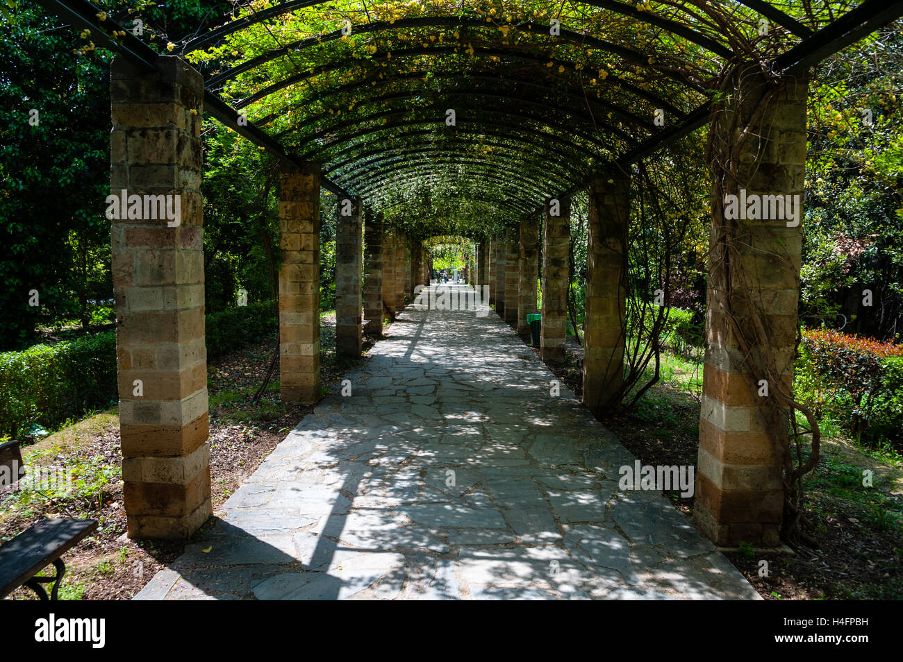 Athens, Greece. The National Garden is a large public park. Stock Photo