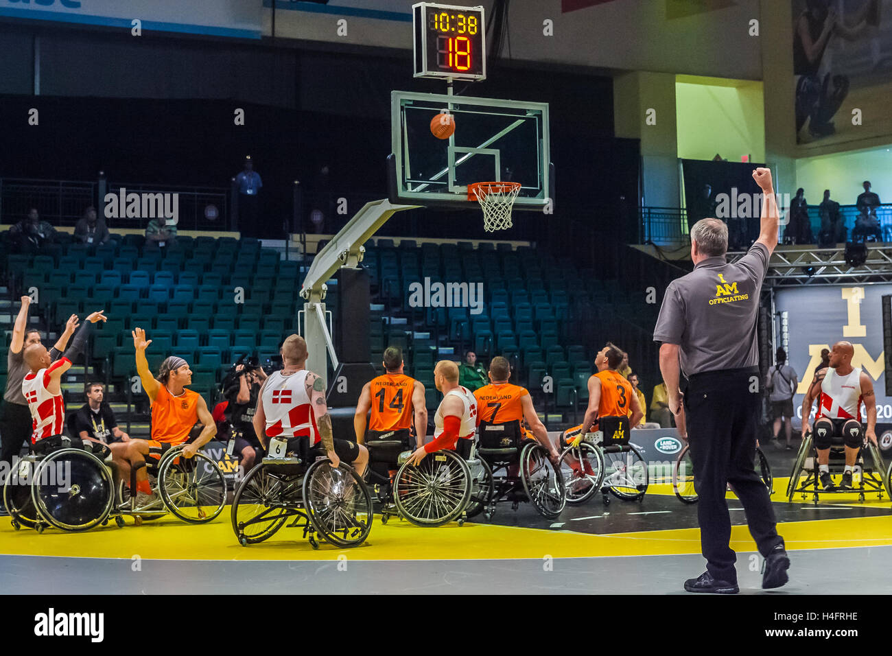 Team Denmark and team Netherlands, battle for the bronze medal, in the