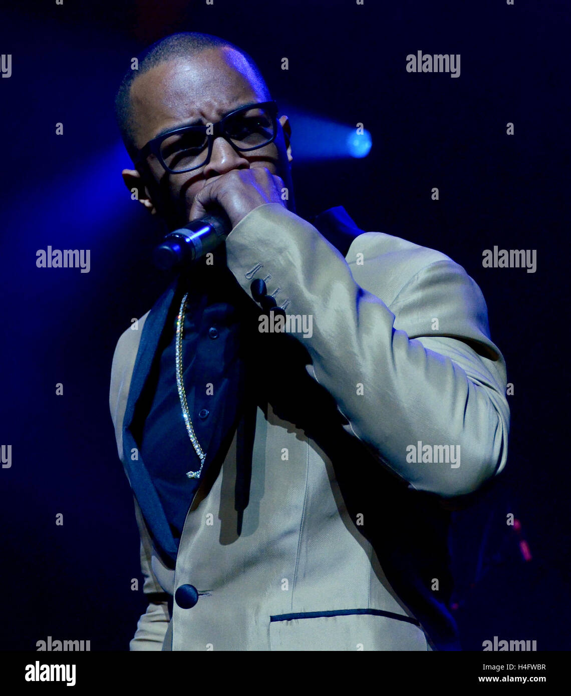 Clifford Joseph Harris Jr. aka T.I. performs on stage at the 2016 BET