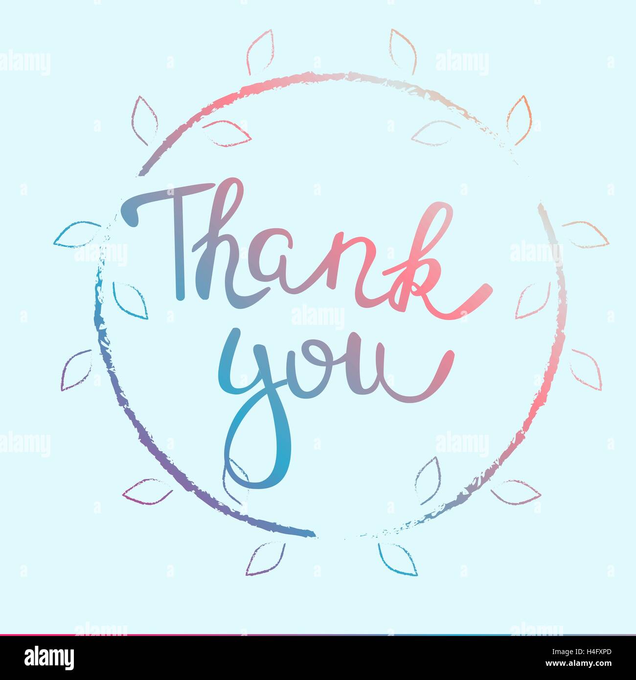 Thank card template brush hi-res stock photography and images - Alamy