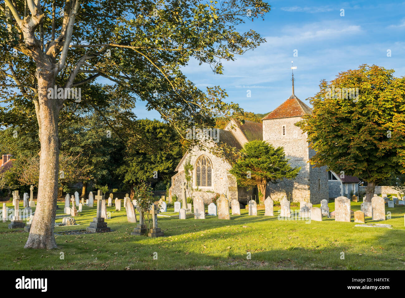 St Simon and St Jude church in East Dean Stock Photo