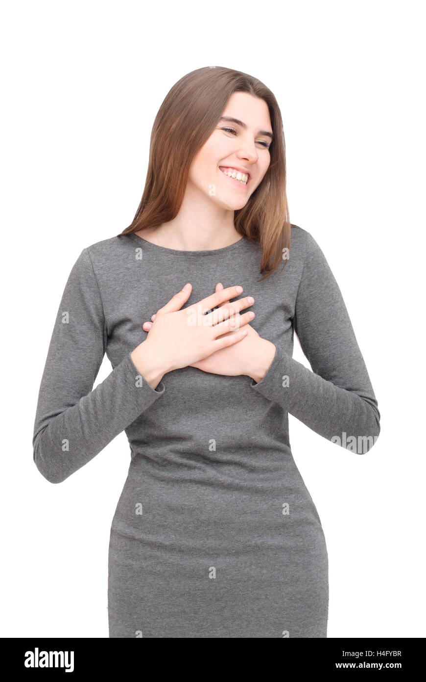 Grey Printed Dress fro Women