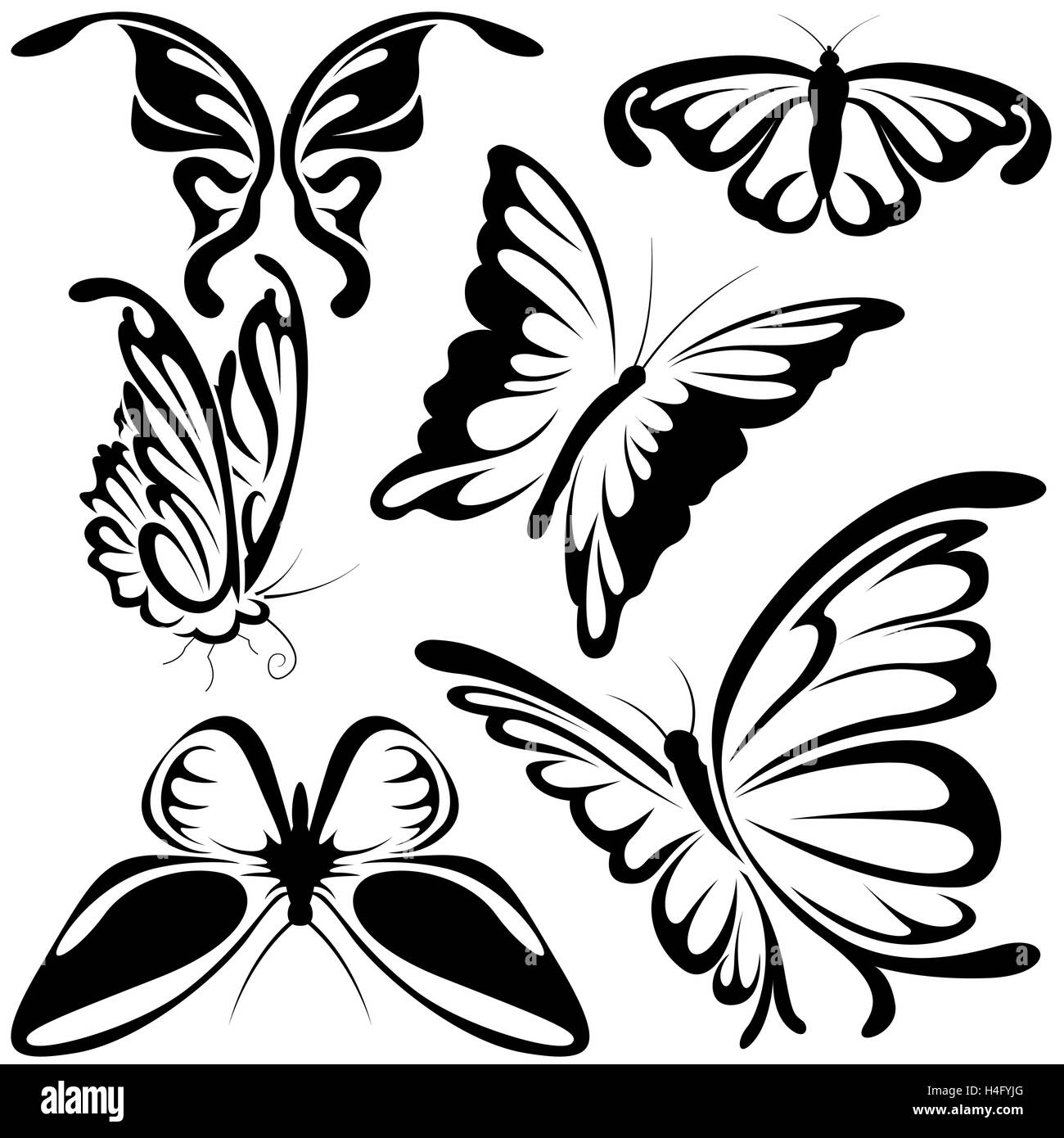 Butterflies flying cut out hi-res stock photography and images - Alamy