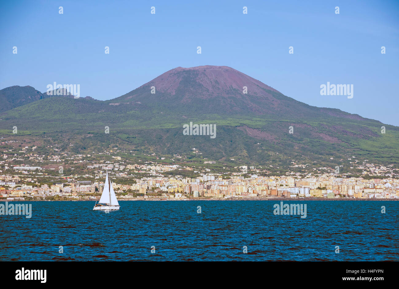 italy. Mount Vesuvius Stock Photo