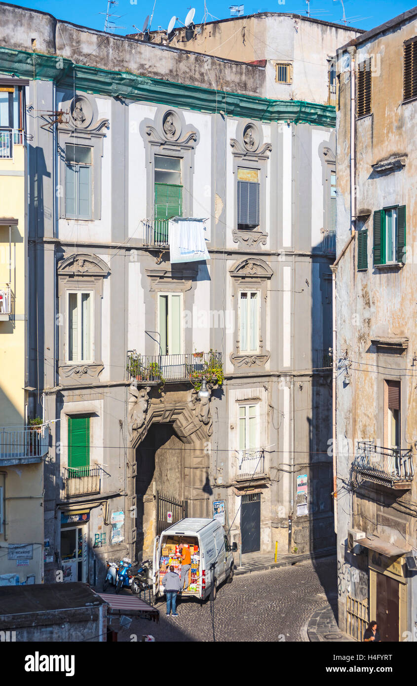 Palazzo Sanfelice, Via Sanita, Naples, Italy Stock Photo