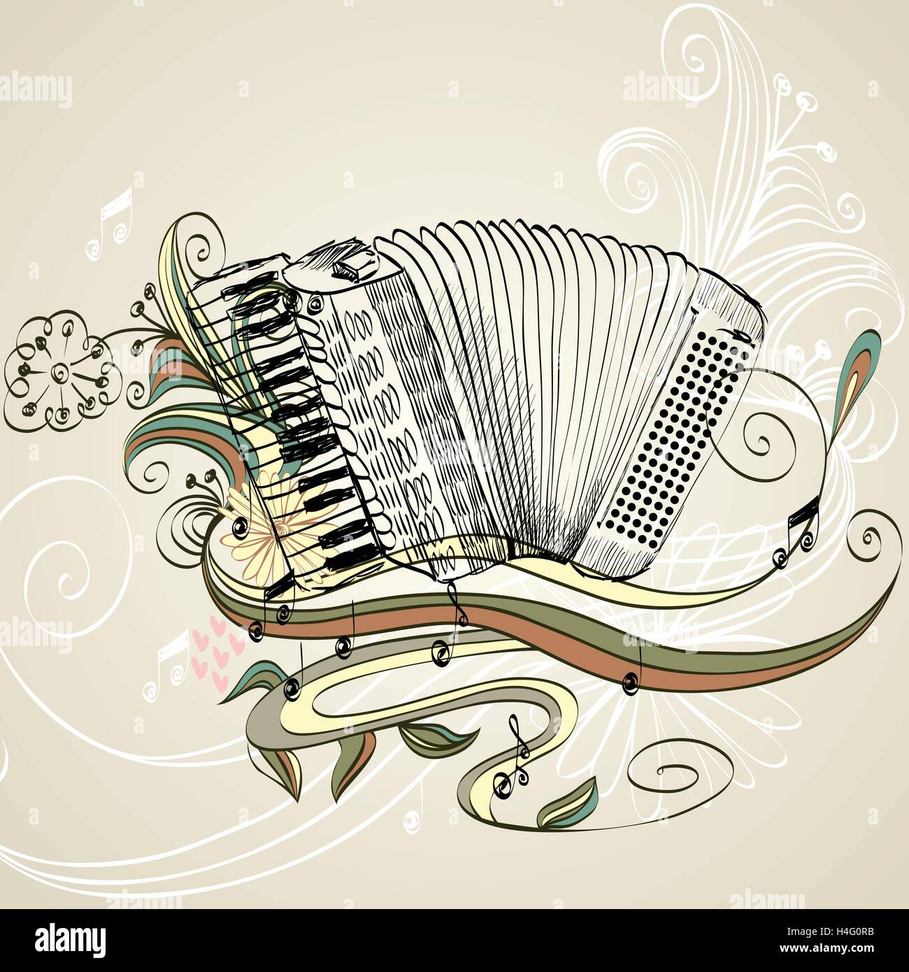 Accordion Drawing Stock Photos & Accordion Drawing Stock Images Alamy