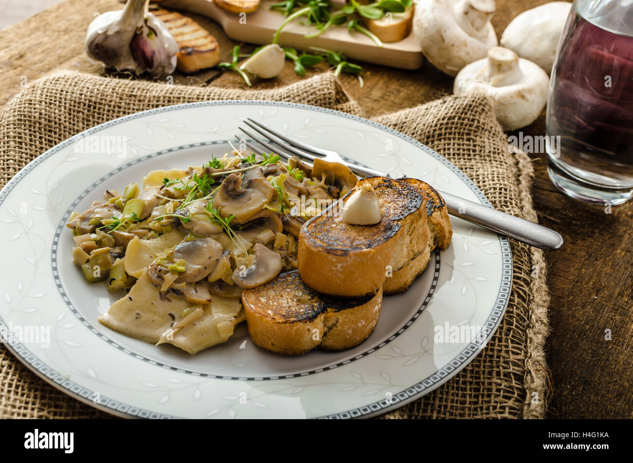 Mushroom, Leek And Tarragon Pasta, All Organic, No Chemistry, Eat Clean ...