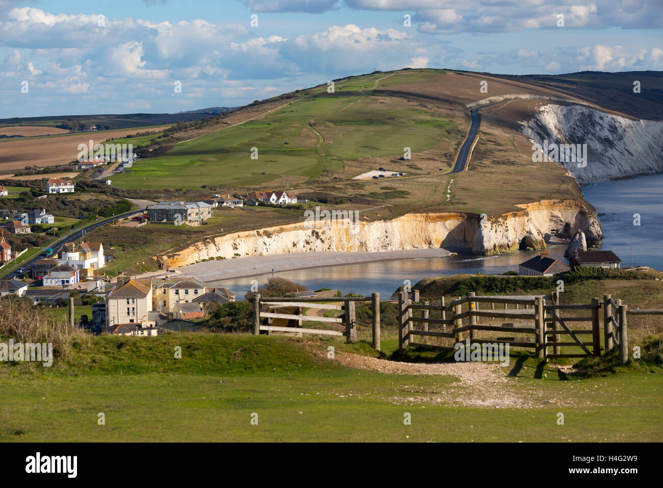 Totland, Headen Warren, The Needles, Tennyson Down, Freshwater Bay