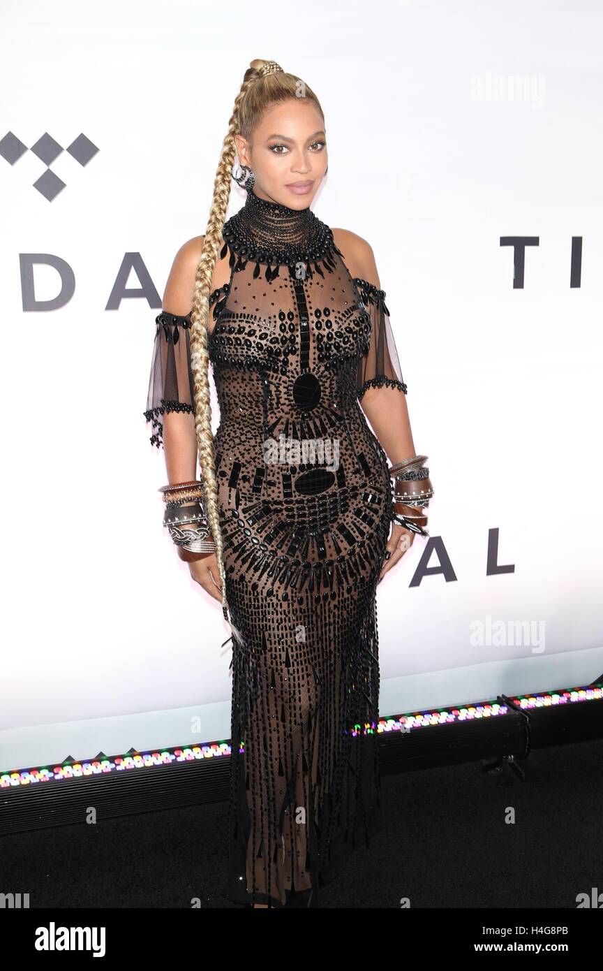 Beyonce attends tidal x hi-res stock photography and images - Alamy