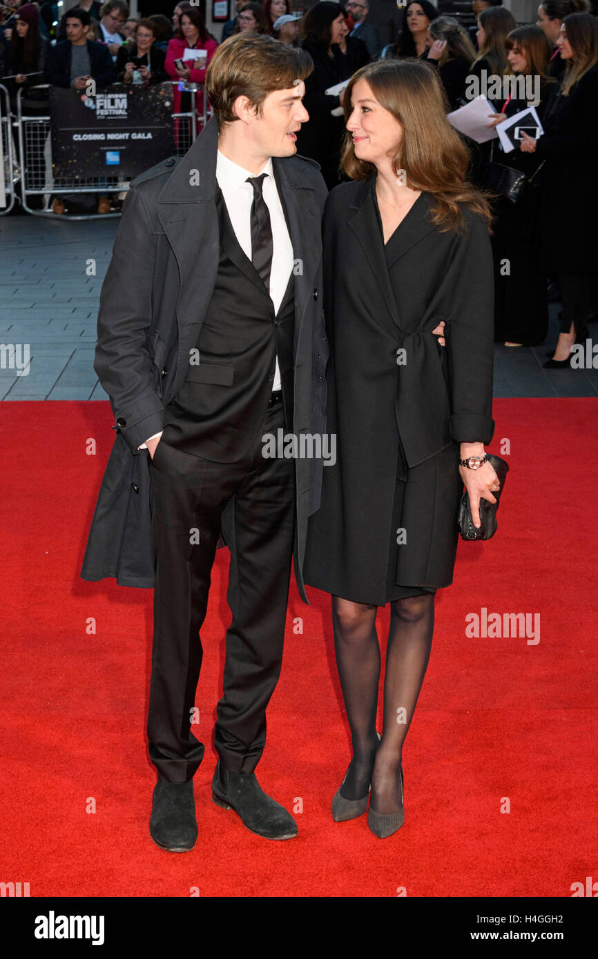 London, UK. 16th October, 2016.Sam Riley and Alexandra Maria attend the film premiere of Free Fire showing at the 60th London Film Festival. Credit:  Raymond Tang/Alamy Live News Stock Photo