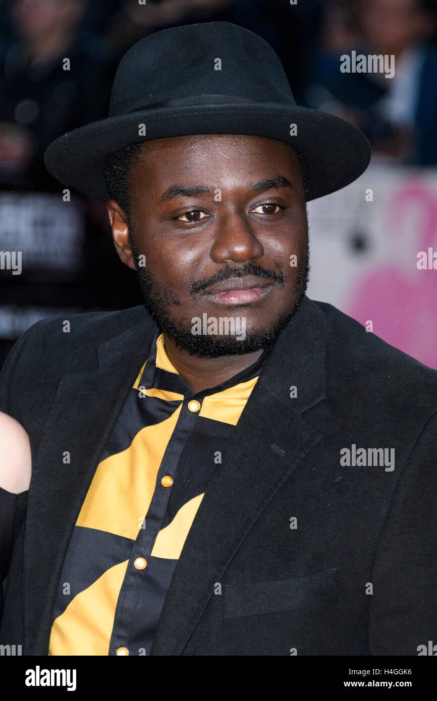 London, UK. 16th October, 2016. Babou Ceesay attends the film premiere of Free Fire showing at the 60th London Film Festival. Credit:  Raymond Tang/Alamy Live News Stock Photo