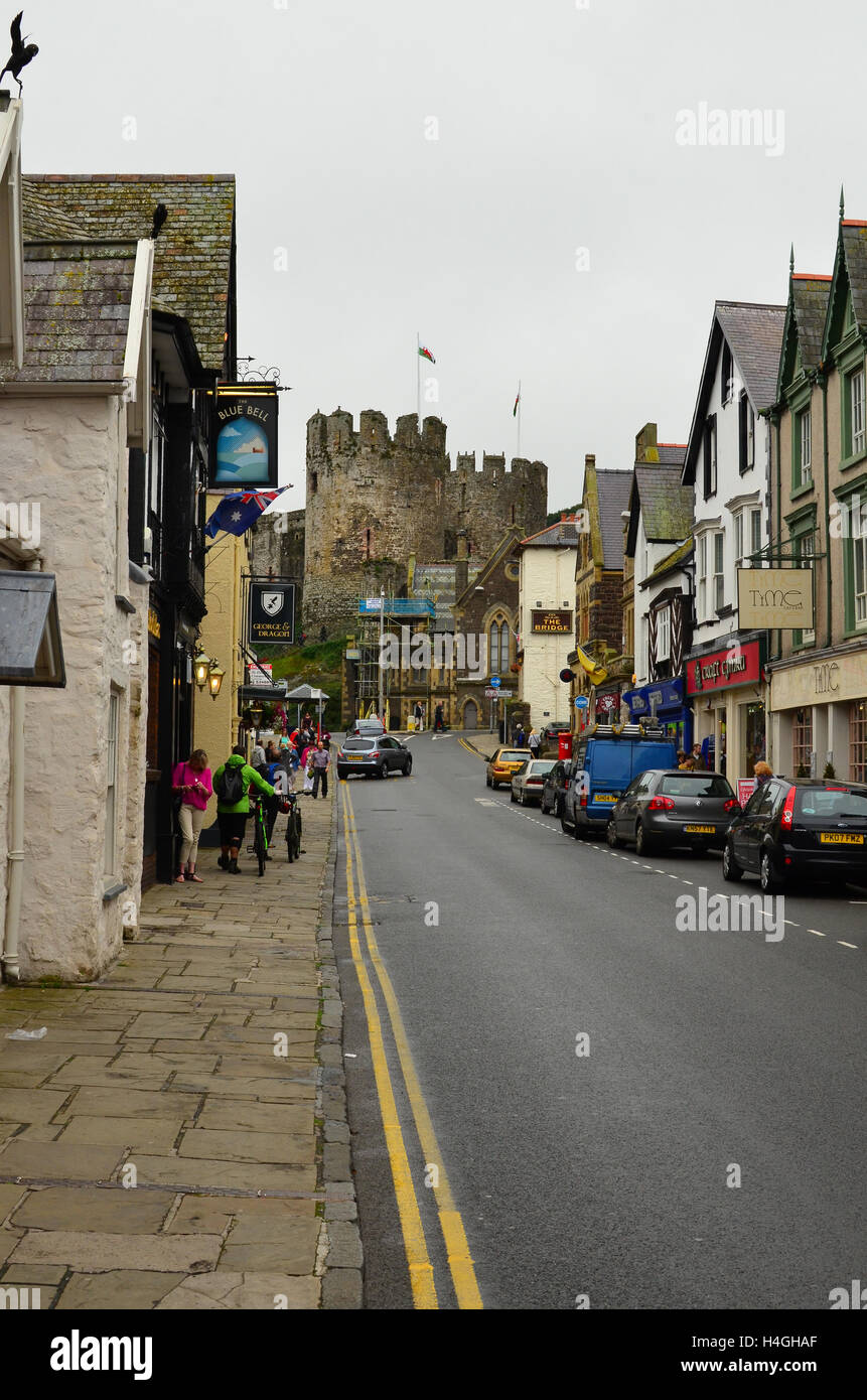 Conwy Wales UK Stock Photo