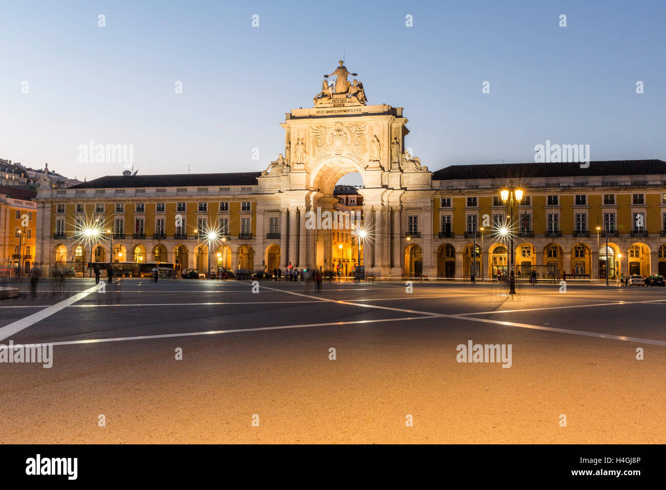Commerce Square in Lisbon. Portugal Stock Photo