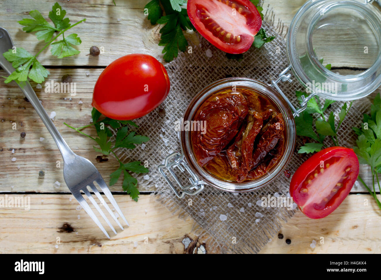 Top view tomatoes hi-res stock photography and images - Alamy