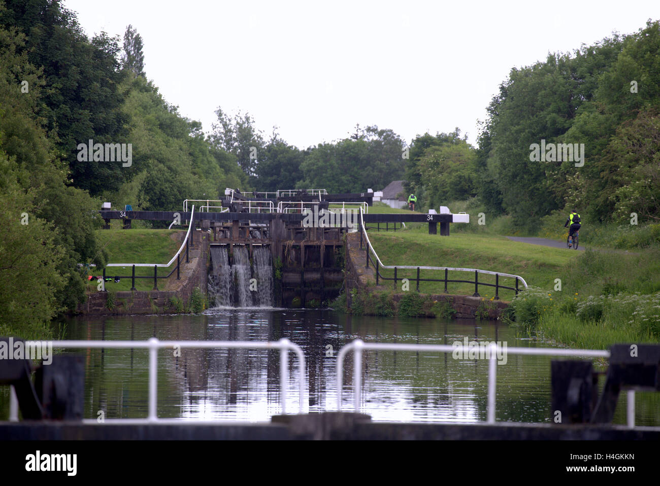 Forth and Clyde canal, Glasgow Stock Photo