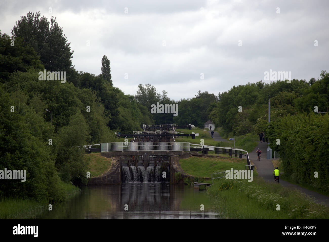 Forth and Clyde canal, Glasgow Stock Photo