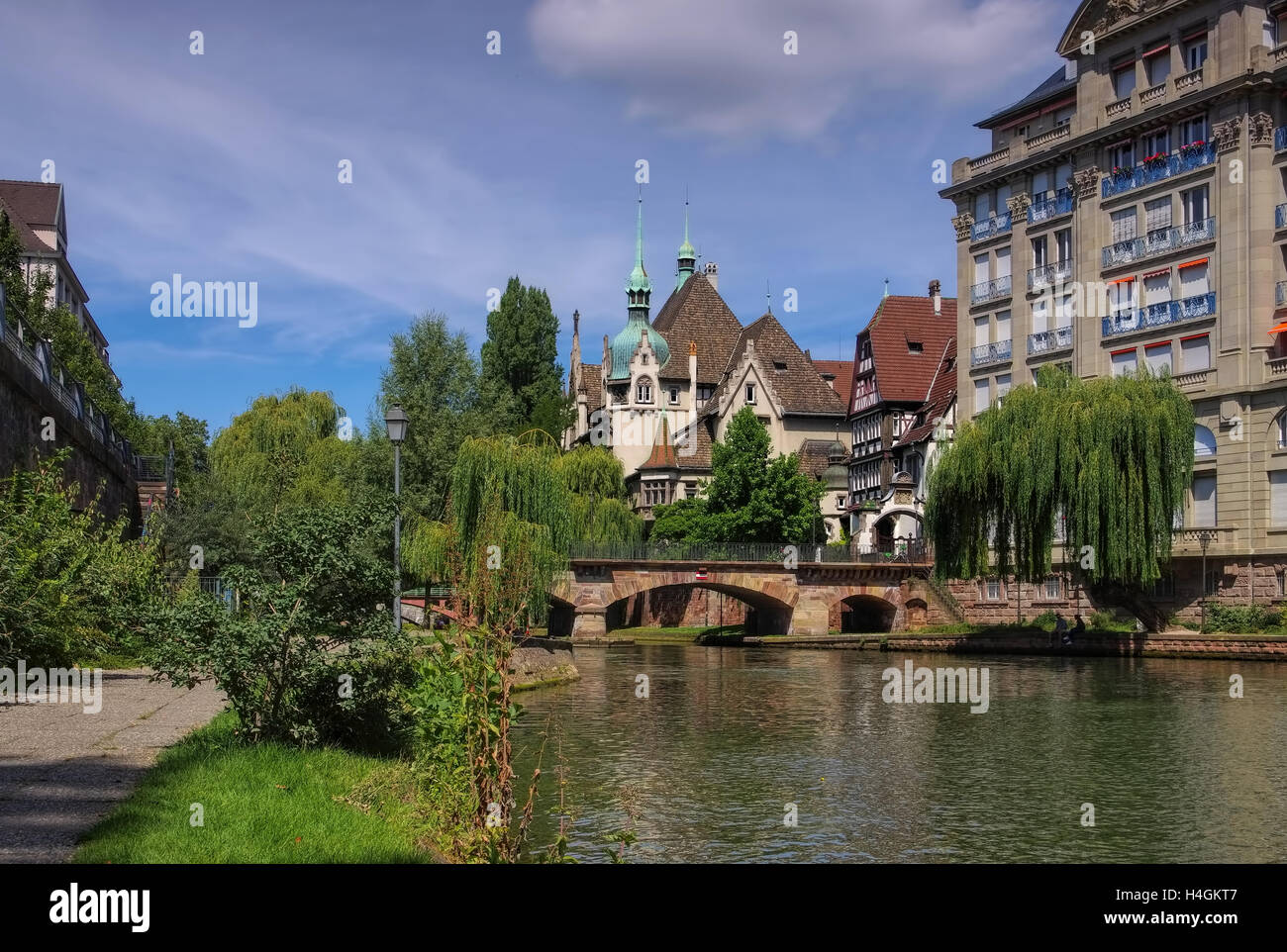 Strassburg im Elsass,  Lycee Pontonniers - Strasbourg Lycee Pontonniers in  Alsace, France Stock Photo