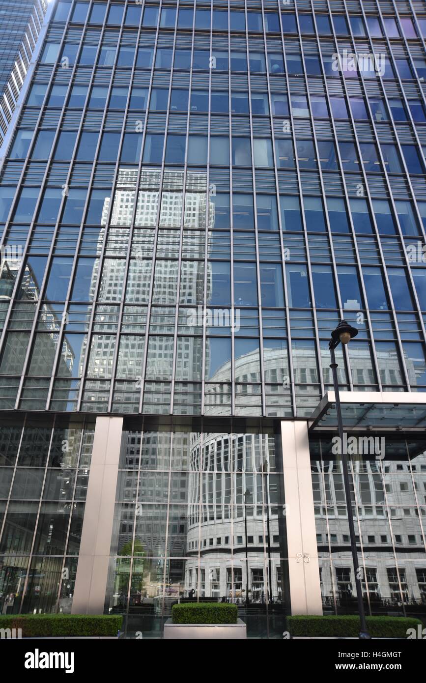 Glass towers and reflections Stock Photo