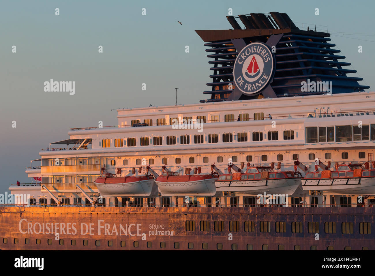 Cruise ship from Croisieres de France Stock Photo