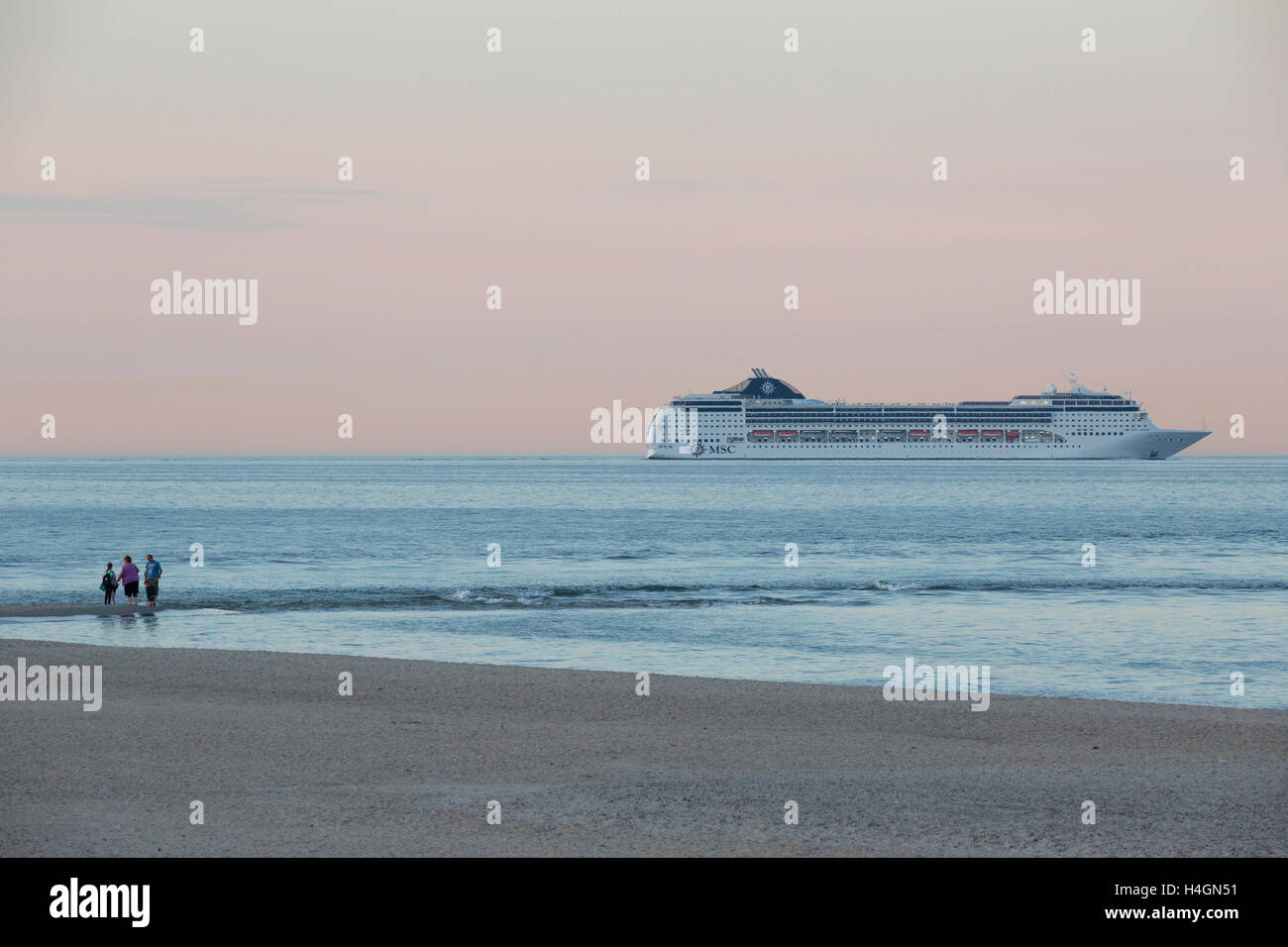 Eastbound MSC OPERA off Skagen. Stock Photo