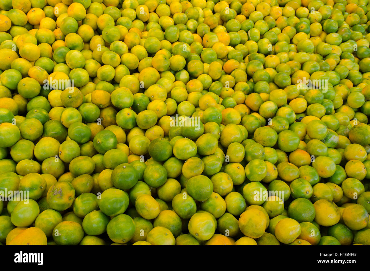 Stack of citrus fruit Stock Photo