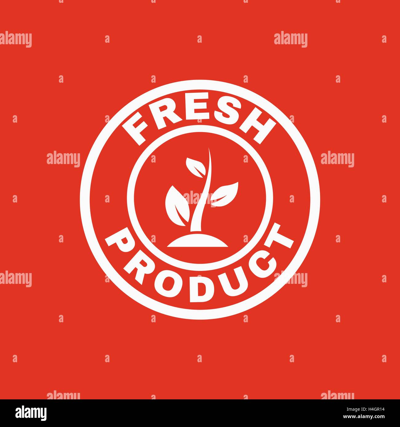 The fresh product icon. Eco and bio, ecology symbol. Flat Stock Vector ...