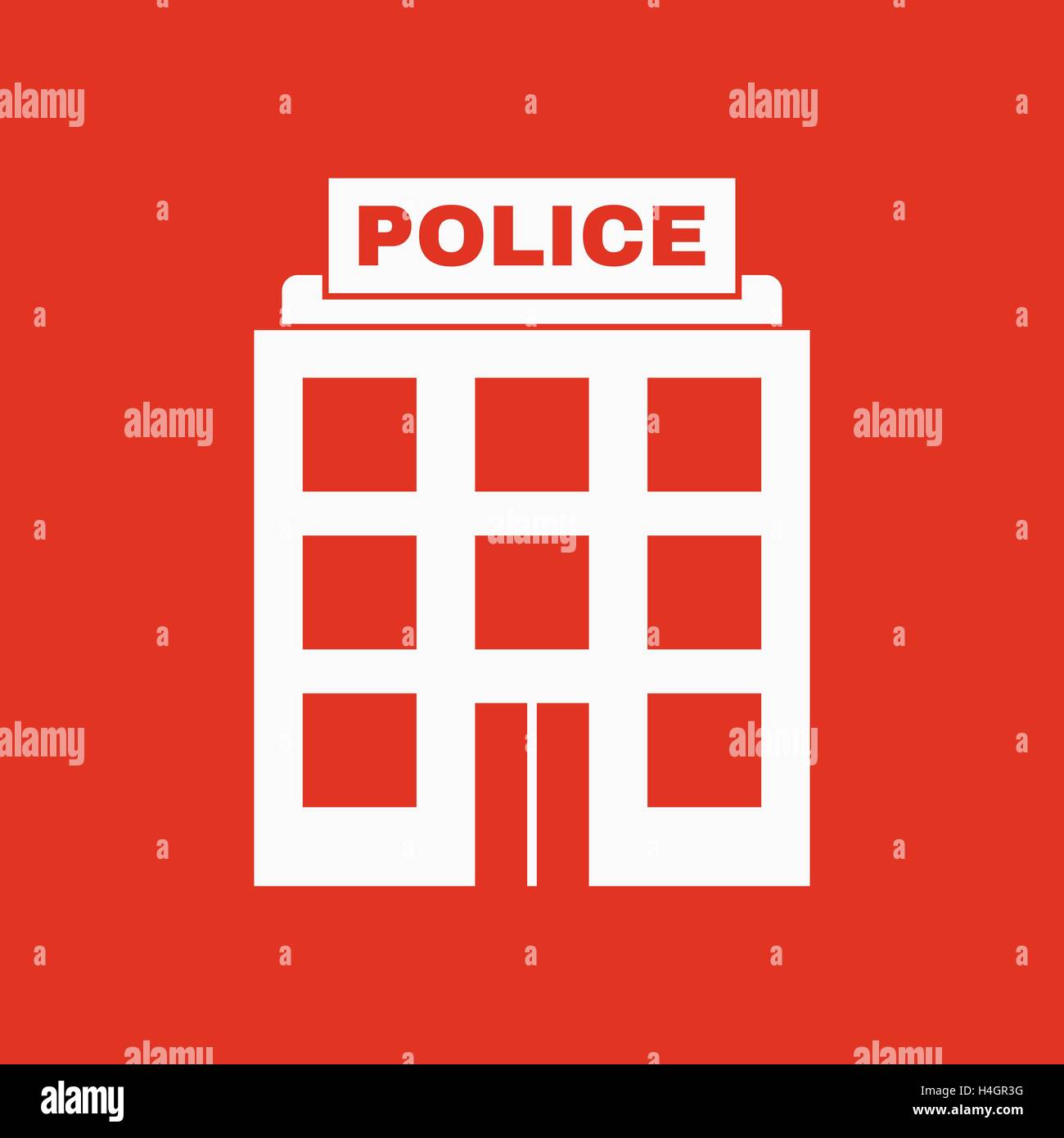 The police icon. Law and authority symbol. Flat Stock Vector Image ...