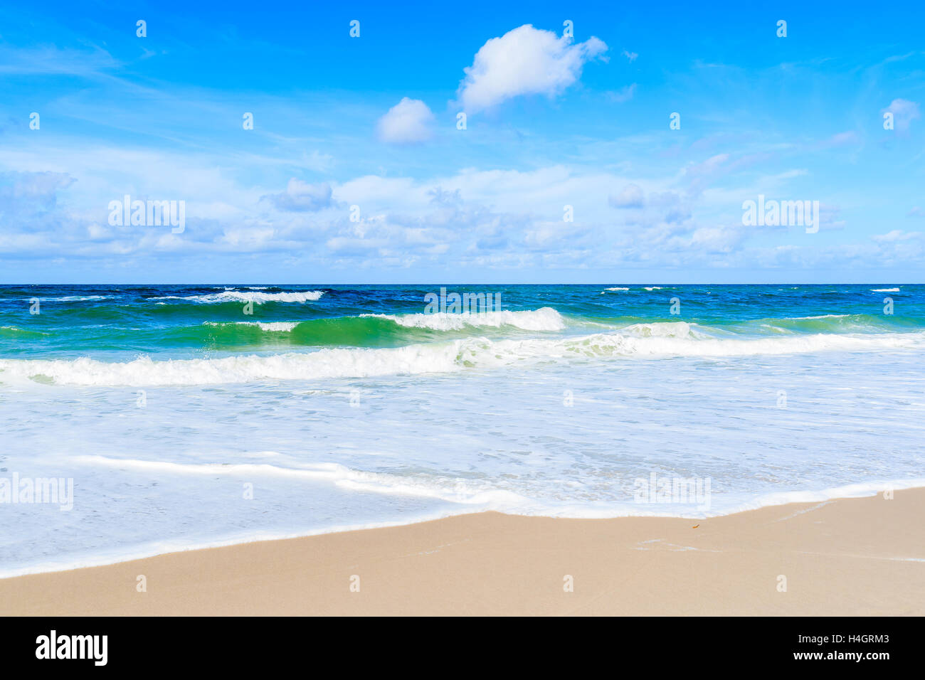 Sandy beach on Sylt Island, Germany Stock Photo