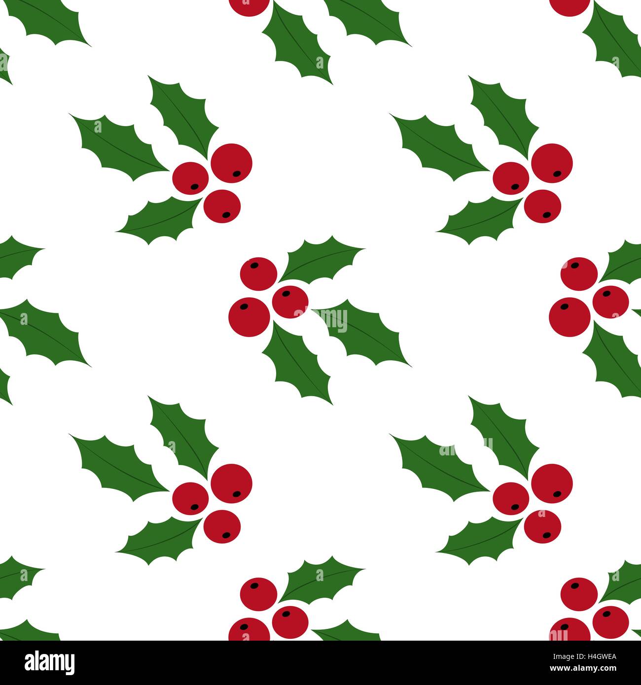 Seamless Background Holly Berries Stock Vector Image & Art - Alamy