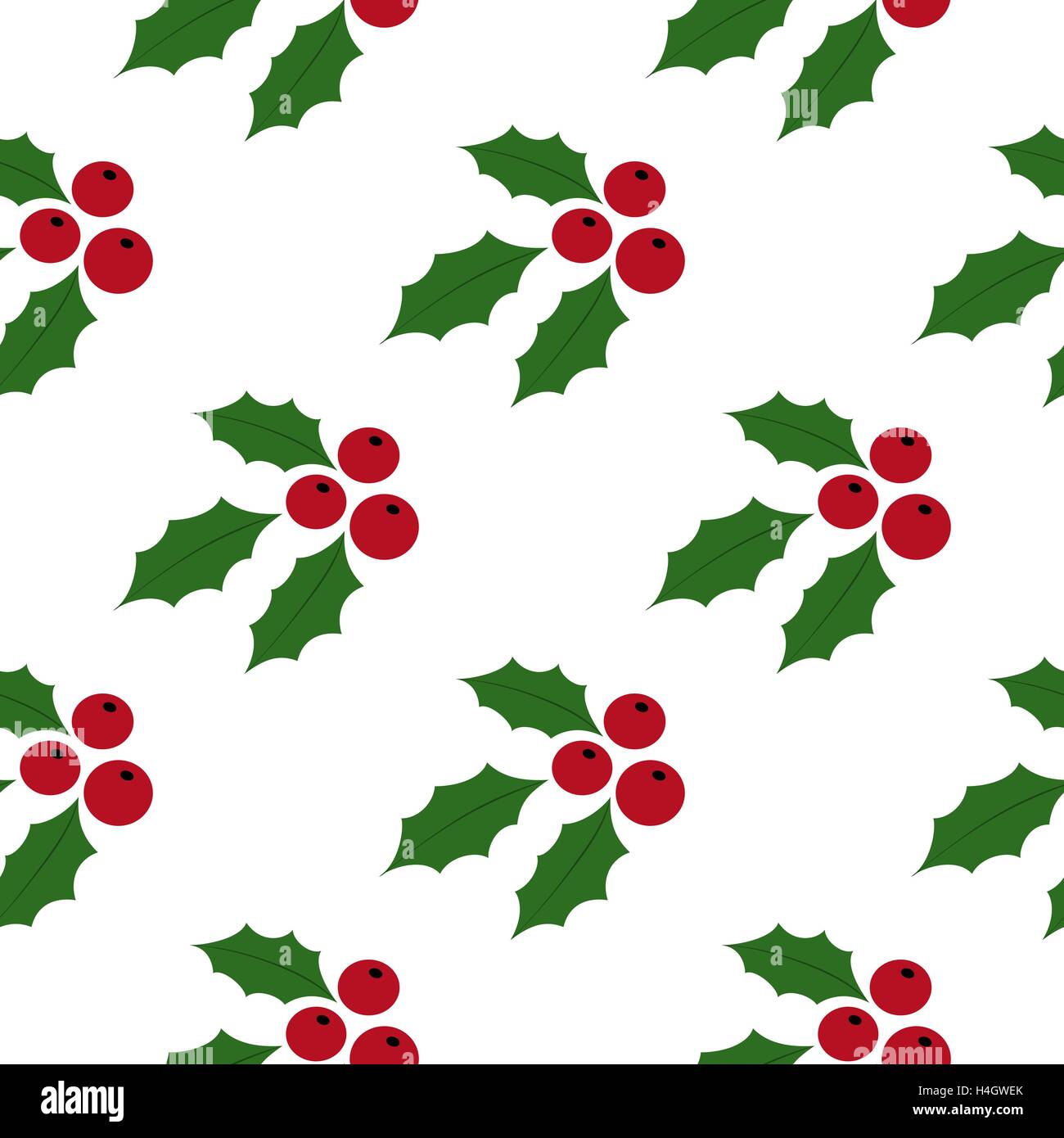 Seamless Background Holly Berries Stock Vector Image & Art - Alamy