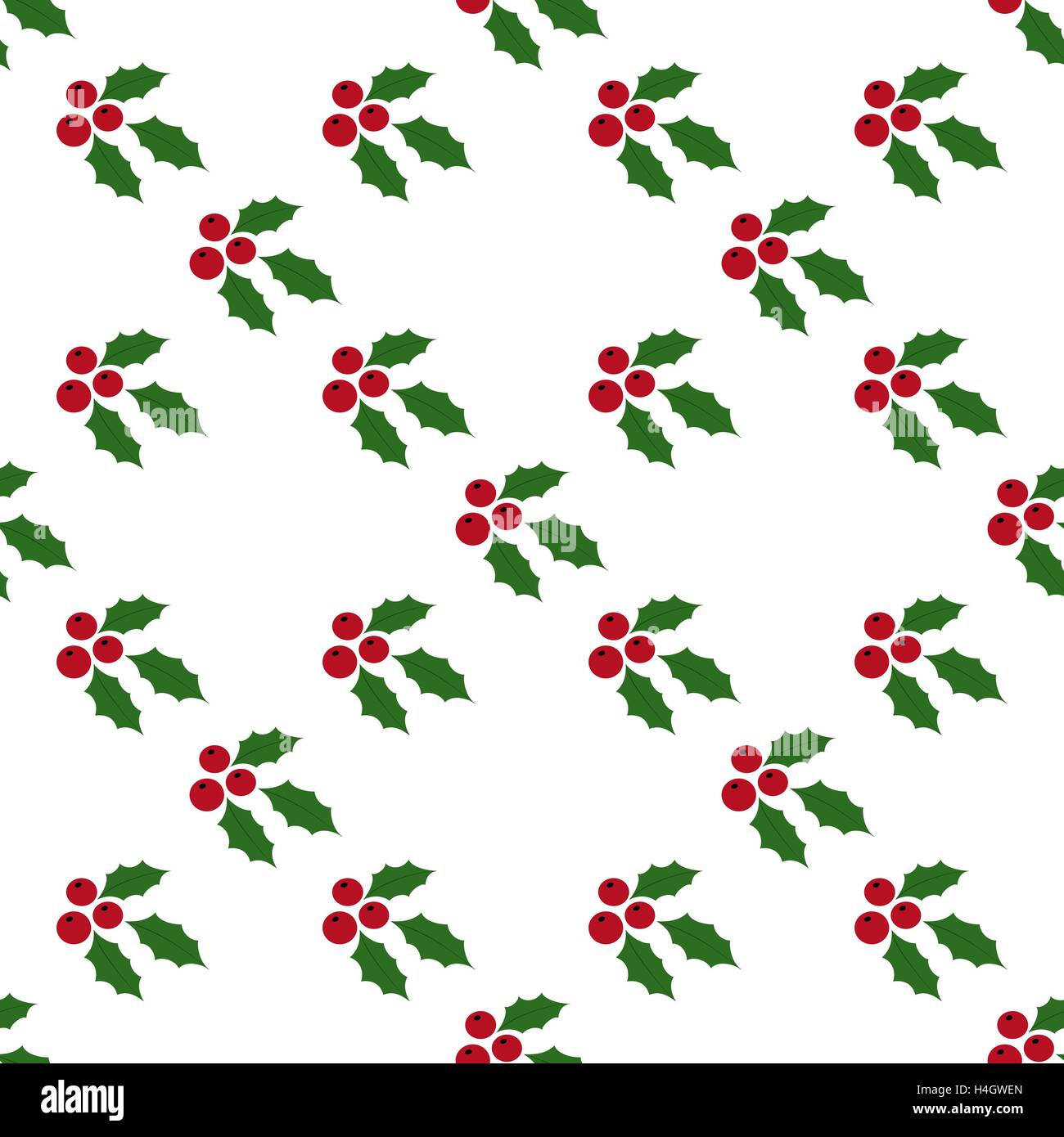 Seamless Background Holly Berries Stock Vector Image & Art - Alamy