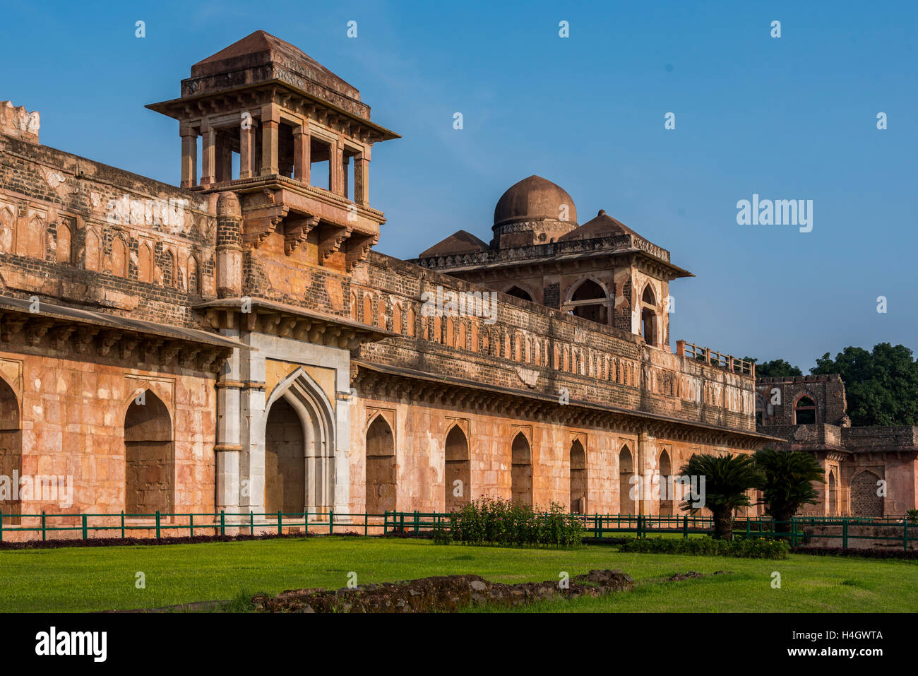 Old historic building made bu Mughal rulers in Madhya Pradesh Stock