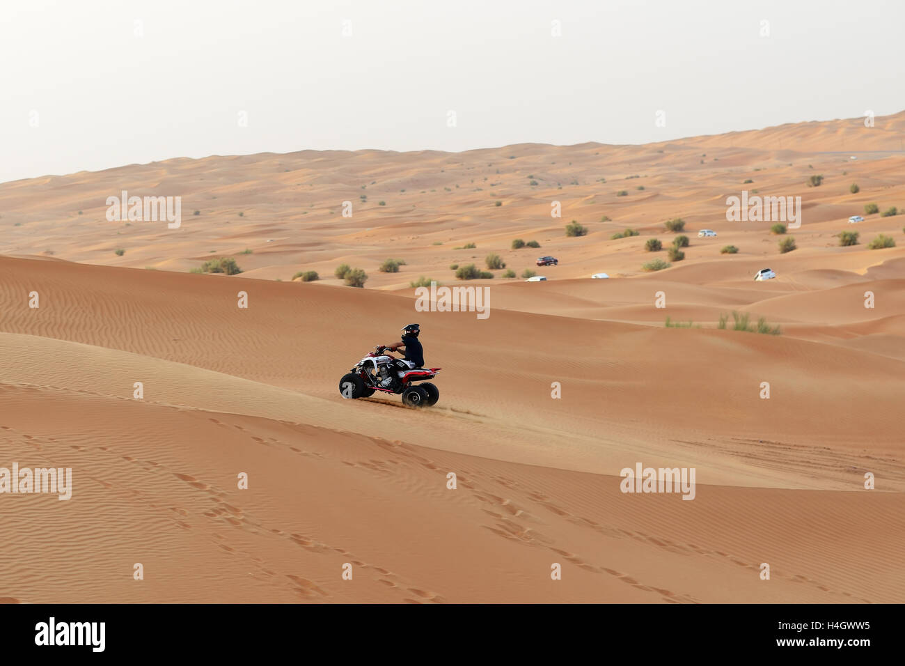 The Dubai desert trip in offroad car is major tourists attraction in