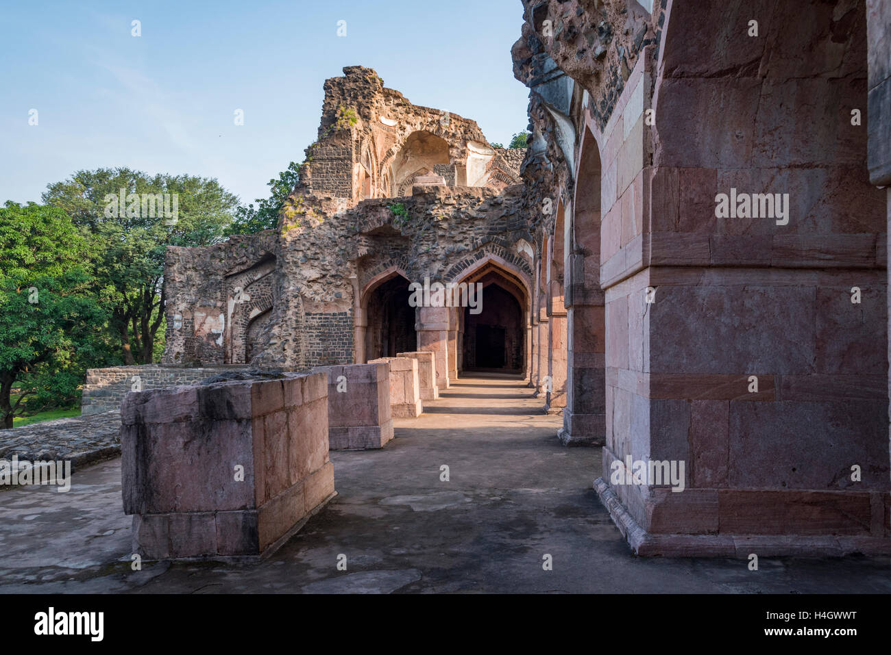 Old historic building made bu Mughal rulers in Madhya Pradesh Stock