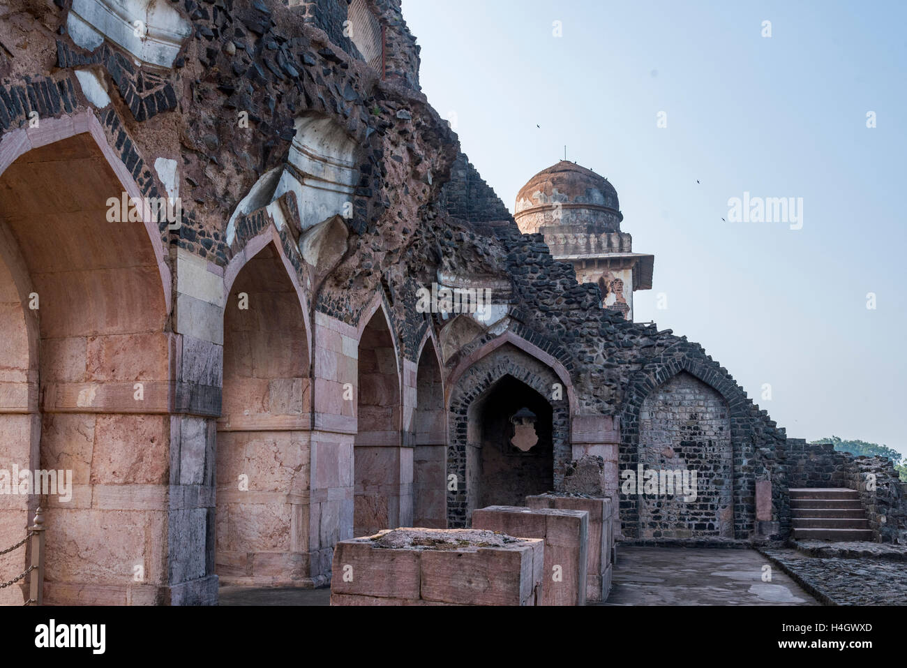 Old historic building made bu Mughal rulers in Madhya Pradesh Stock