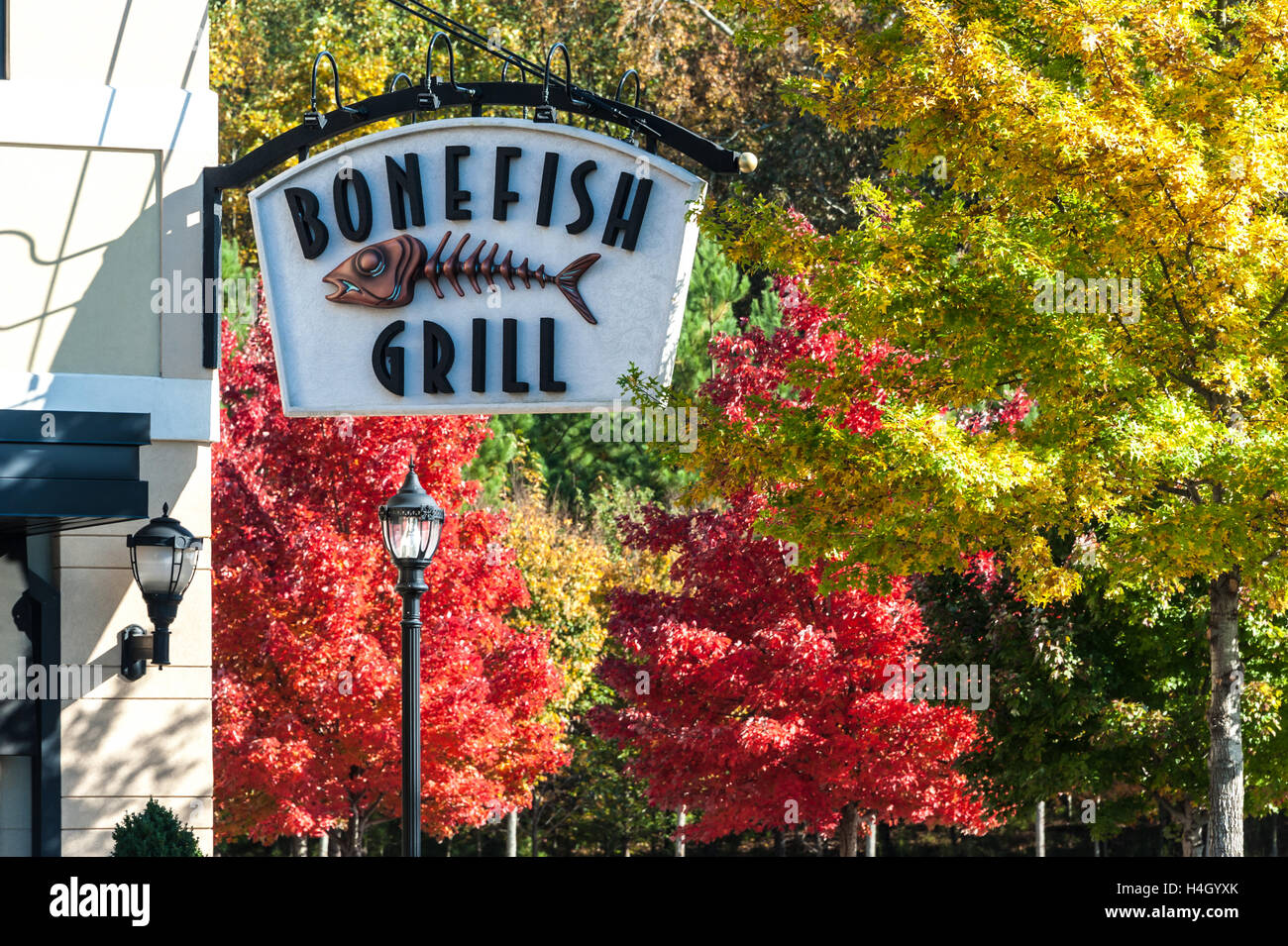 Bonefish Grill casual dining seafood restaurant in Snellville (Metro Atlanta), Georgia, USA. Stock Photo