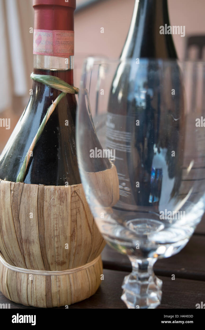 flask or red wine Stock Photo Alamy