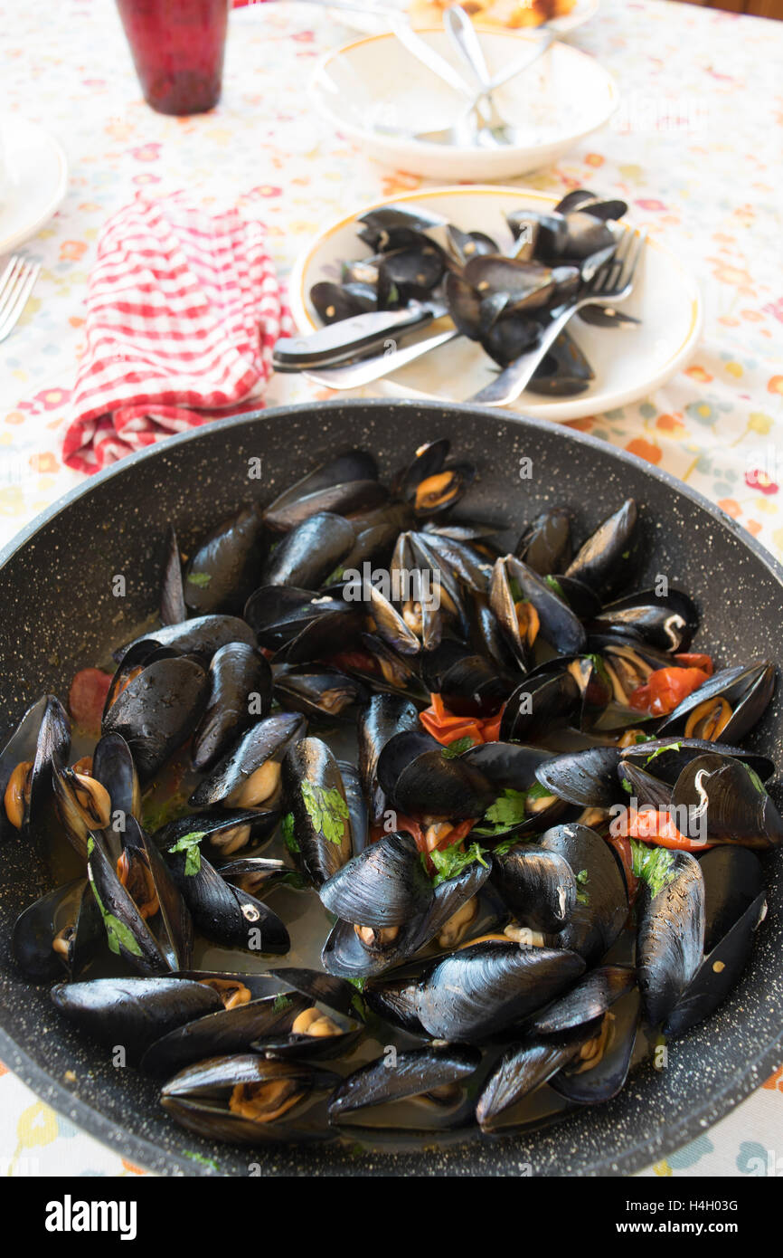 impepata of mussels Stock Photo Alamy