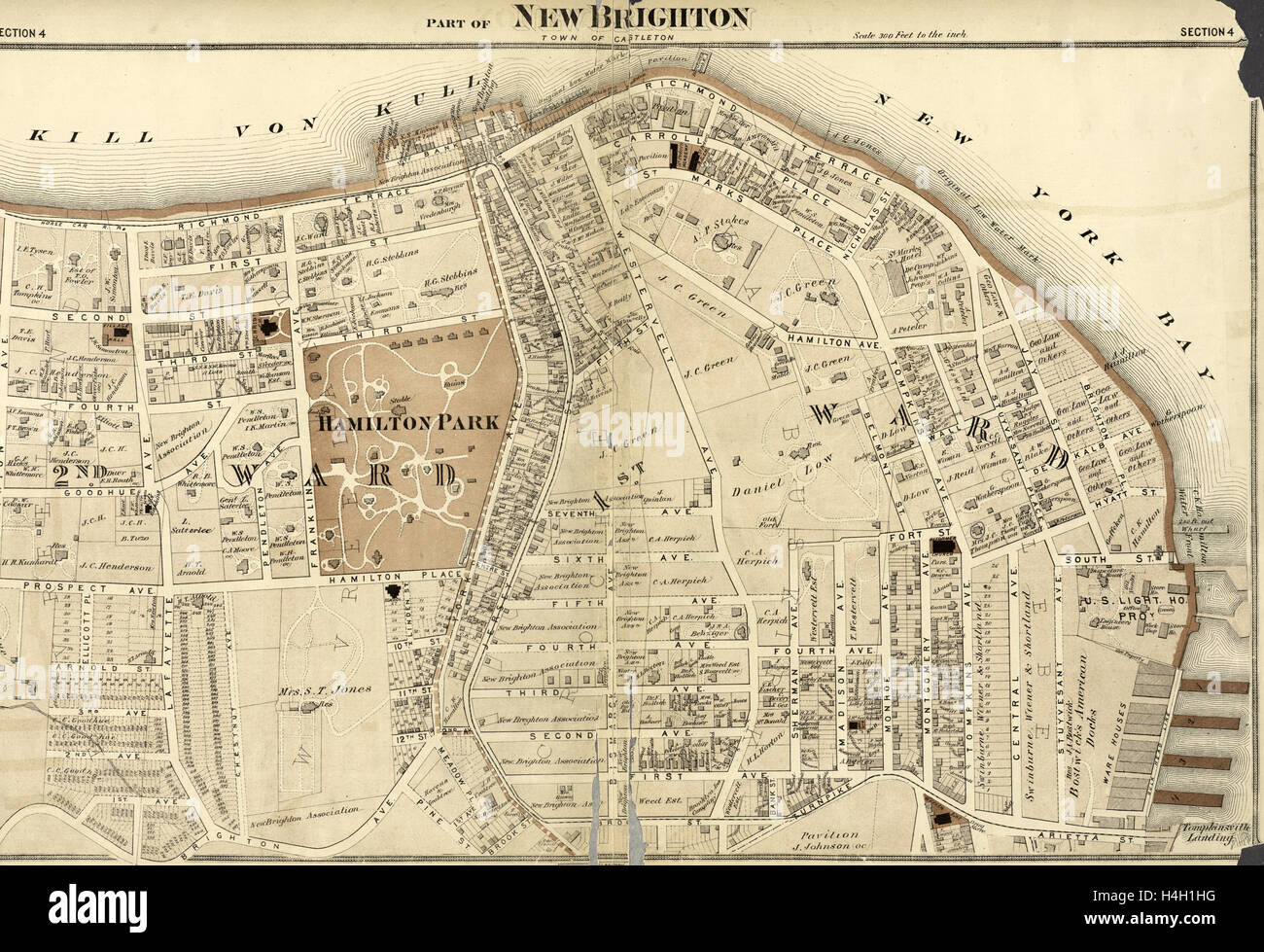 Part of New Brighton Town of Castleton, New York, USA Stock Photo Alamy