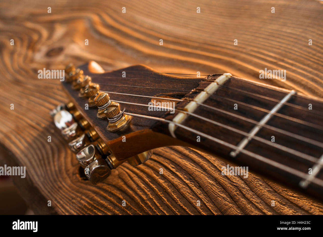 Guitar Headstock Stock Photo