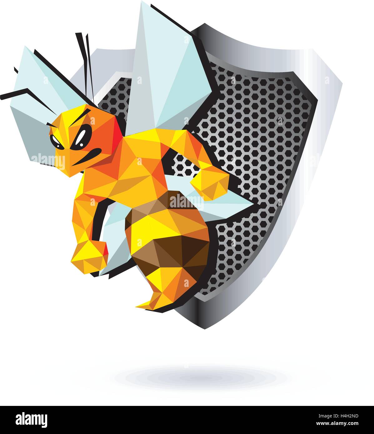 Bee Mascot Design. AI 10 Supported Stock Vector Image & Art - Alamy