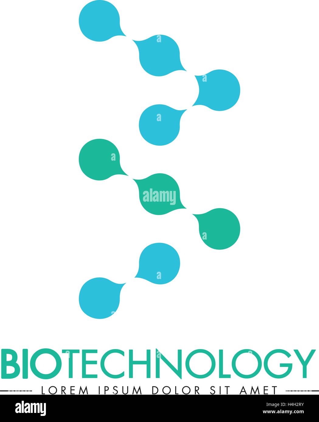 Biotechnology Concept Designs. AI 10 supported. Stock Vector