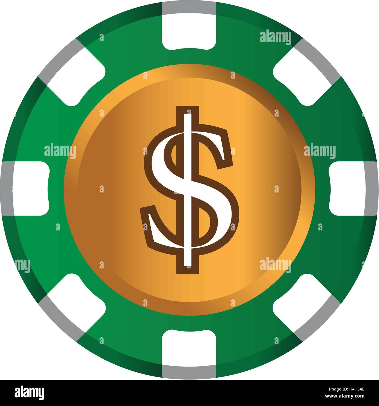 Dollar-Coin Theme Design for Casino Concept. AI 10 Supported Stock Vector  Image & Art - Alamy