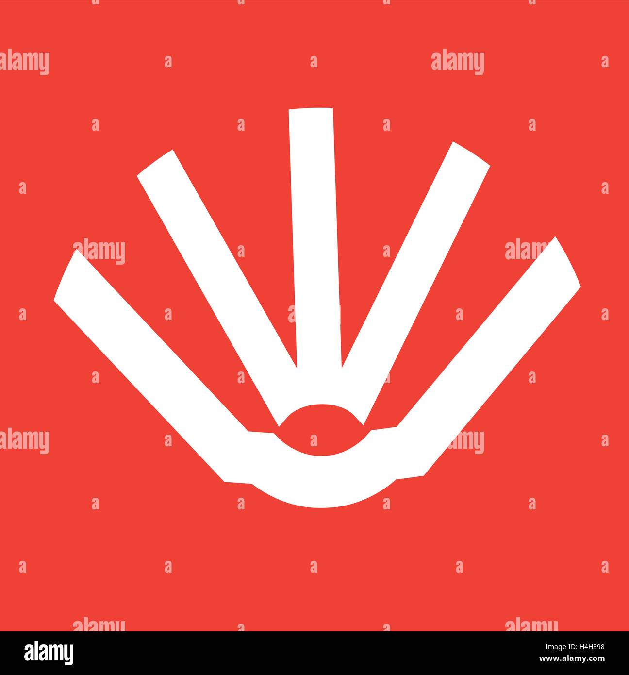 Open Book Icon Design. AI 8 Supported Stock Vector Image & Art - Alamy