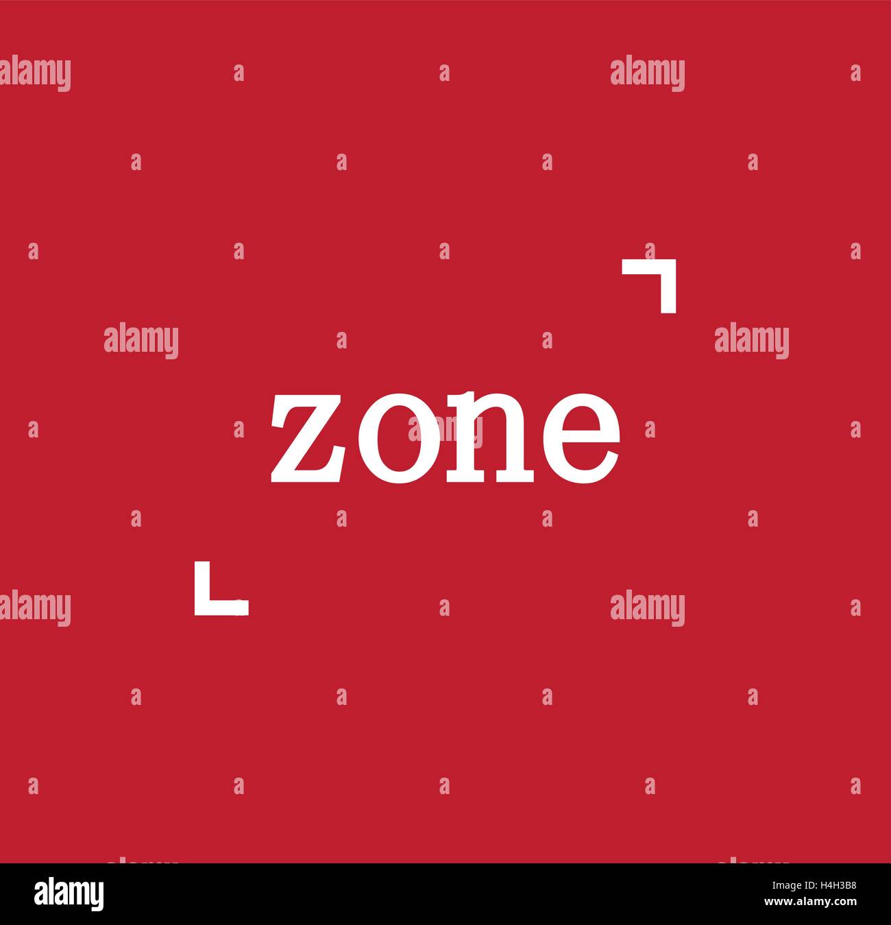 Zone Logo Concept. AI 10 supported. Stock Vector
