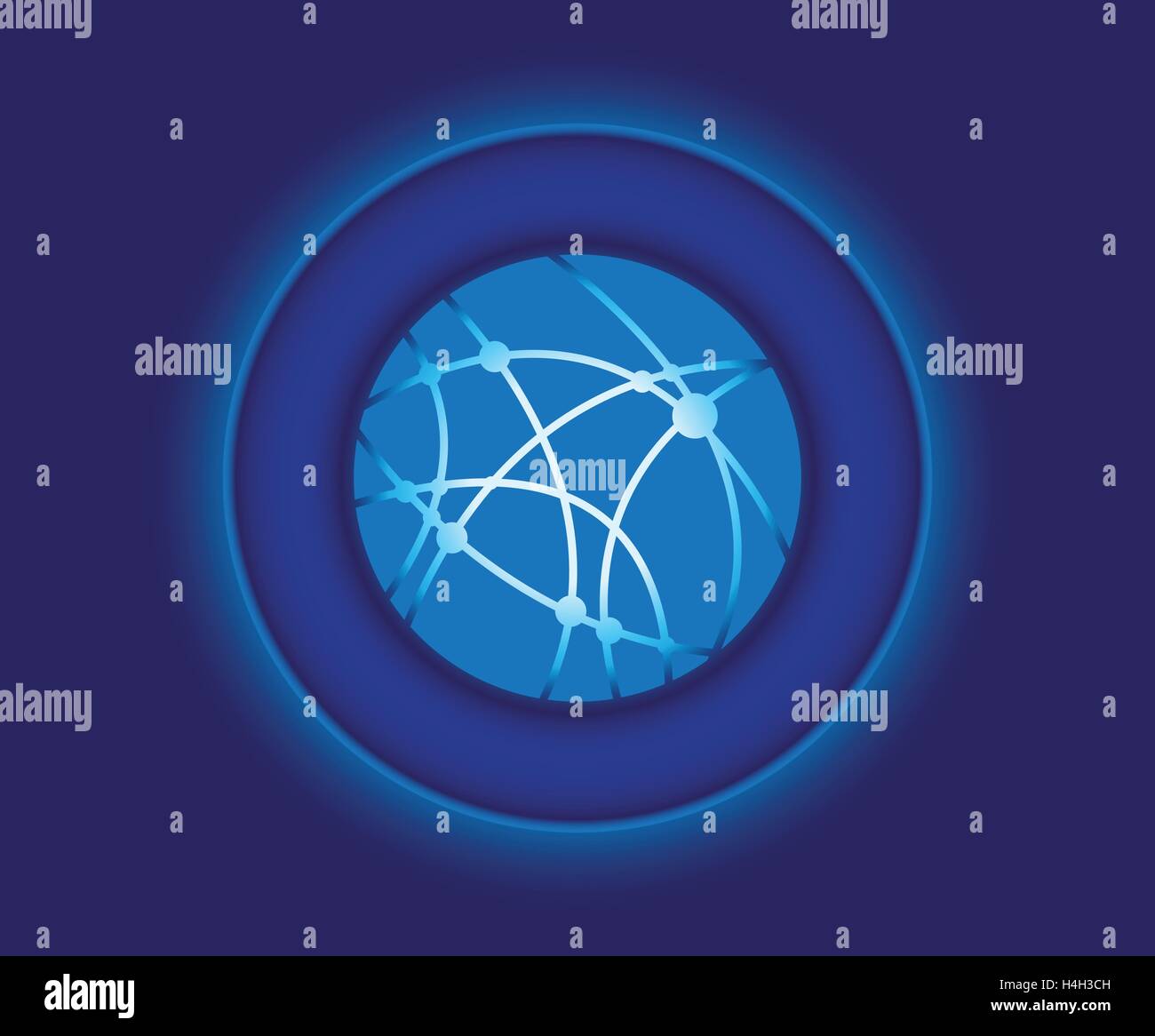 Digital Technology Logo Concept. AI 10 supported Stock Vector Image ...
