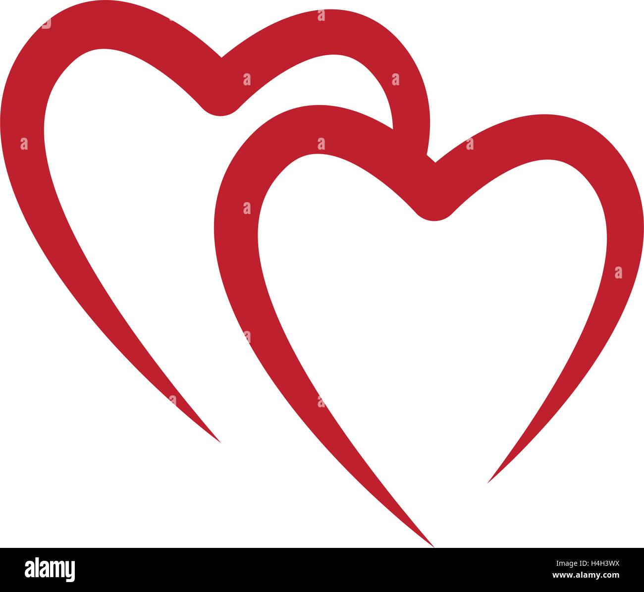 Heart Shape Concept Design. AI 10 Supported Stock Vector Image & Art ...