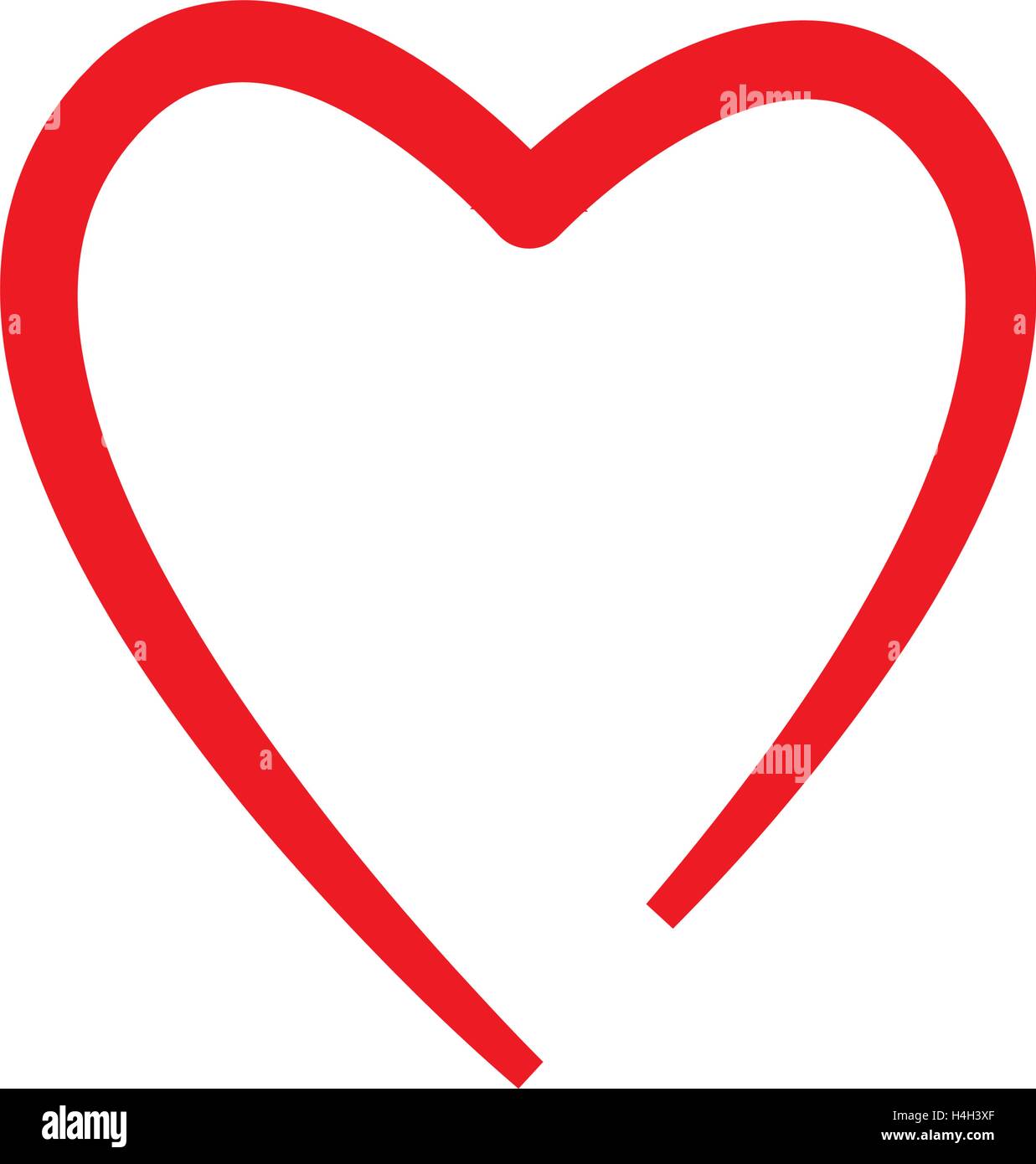 Heart Shape with logo design concept. AI 10 supported Stock Vector Art