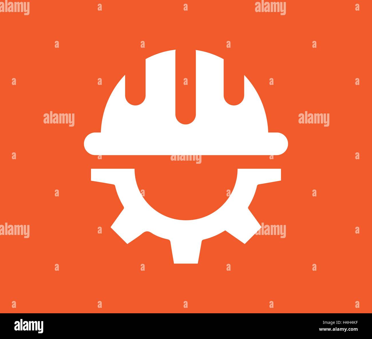 Gear with Helmet icon design. AI 10 supported Stock Vector Image & Art ...