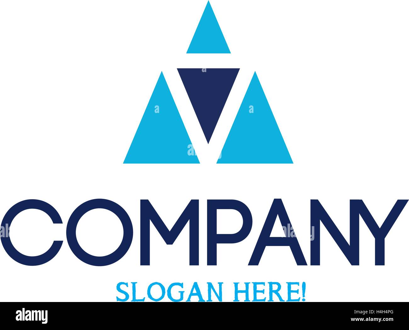 Triangle Logo Concept. Supported AI 10 EPS Stock Vector Image & Art - Alamy